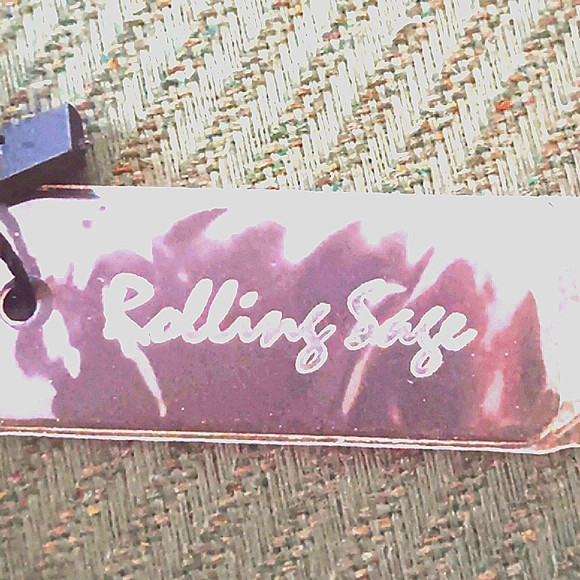 NWT Rolling Sage Leather-Look Rosette Mini-Bag - Picture 5 of 7